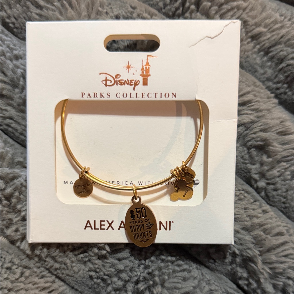 Alex And Ani Gold Disney Parks Happy Haunts Charm Bangle